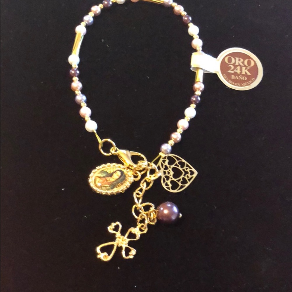 Lady Guadalupe Charm Bracelet